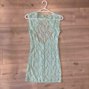 La Vie En Rose Light Green Lace Garment
